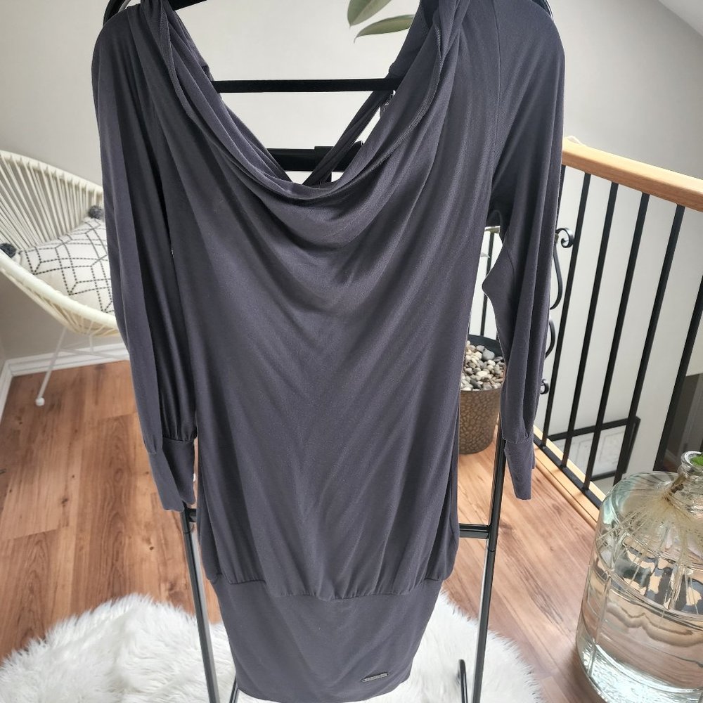 Dark Grey backless dress